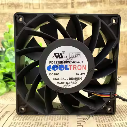 New FD1238B48W7-63-4JY DC48V 62.40W 12cm12038 Cooling Fan Assembly Kit