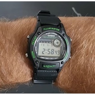 [Original] Casio W-220H-1A3 Black Digital Black Resin Illuminator Quartz Teen's Sport Watch