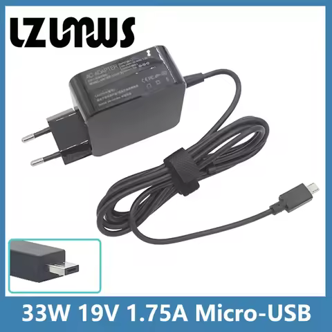 33W 19V 1.75A Laptop Charger for Asus EeeBook Flip C100/P/PA C201 C201P ADP-33AW Eeebook X205 X205T 