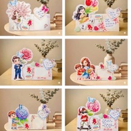 March 8 cards for desks, March 8 cards for experiential activities, new model March 8 cards with fre