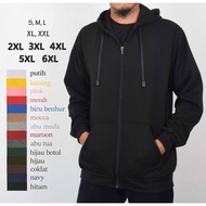 Jaket Hoodie Lelaki Jumbo Jacket S, M, L, XL, XXL, 3XL, 4XL, 5XL Hoodie BIG Size