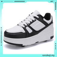 four-wheeled Heelys rechargeable LED shoes kids luminous shoes kick roller shoes cheap roller skates