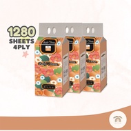 Itsyboo Babyanne Hanging Facial Tissue Paper 4 Ply Soft & Smooth Toilet paper 1280 Sheets