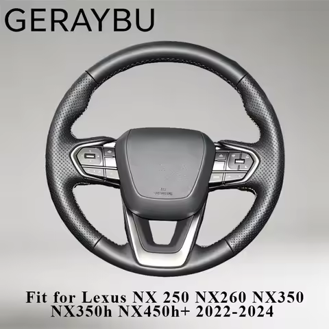 DIY Custom Car Steering Wheel Cover For Lexus NX 250 NX260 NX350 NX350h NX450h+ 2022-2024 Auto Artif