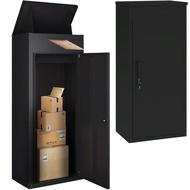 YODOLLA Package Delivery Box For Outside, 47.2" Hx17.7 Dx19.7 W Lockable Anti-Theft Parcel Drop Box 
