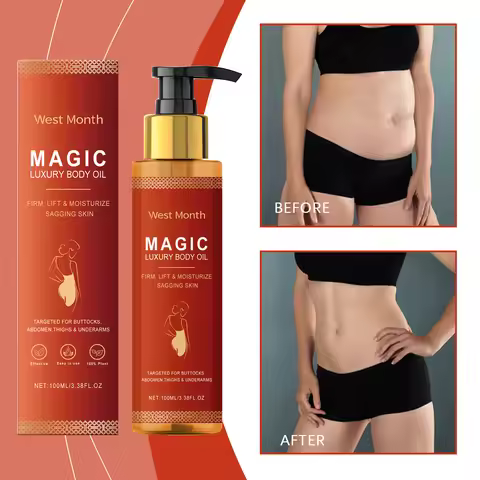 WEST MONTH Magic Luxury Body Oil Winter Skincare and Moisturizing, Soft and Firm Skin, Daily Care, N