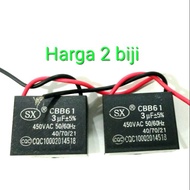 2 biji 3uf Fan Capacitor 3uf Fan capasitor 3uf