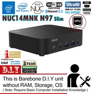 ASUS NUC 14 Essential N97 L6 Barebone Mini PC (NUC14 NUC14MNK97 Mill Canyon, Alder Lake-N)