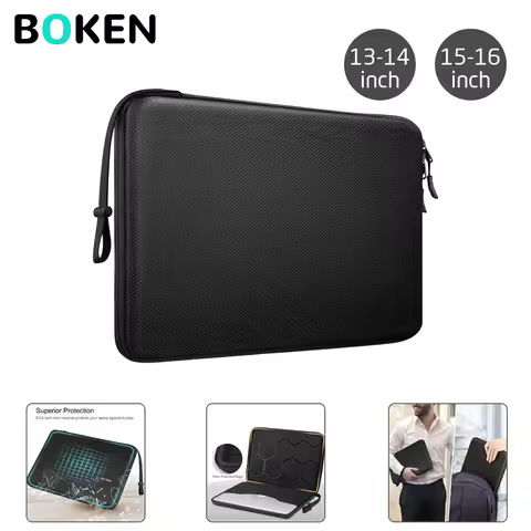 Shockproof Hard EVA Laptop Carrying Bag 13 14 15 16 Inch Compatible with MacBook Air Pro/ M5 & Lenov