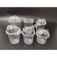 PP Clear Cup / U Cup (50pcs±) / Disposable Plastic Cup / Milk Tea Tea / Boba Cup / Cawan Plastik / 透