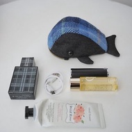 小號拉鏈鯨魚造型隨身創意口紅包零錢包數據線收納包手作復古可愛