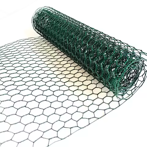 1/3//5M Hexagonal Chicken Iron Wire Mesh Animal Fence Net Hexagonal Netting Fencing Cages Aviary Fen