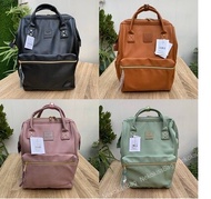 Nekokissbag Anello PU leather Backpack กระเป๋าเป้สะพายหลัง รุ่นหนัง พียู