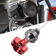 YANGGUA Motorcycle Engine Oil Dipstick, Level Gauge Aluminum Oil Filler Cap, Replacement Filler Cap 