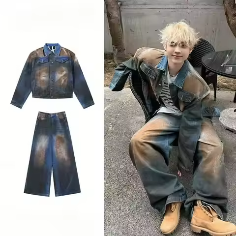 Oversize Couple Street Tops 2025 American Retro Y2K New Fashion Men Clothing Street Hip Hop Gothic H