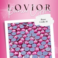 Rose - Premier Crystal by Lovior | Rhinestone Hotfix Diamond High Quality Pink Manik Batu Tampal DMC