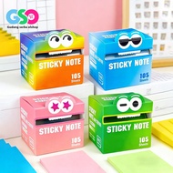 Sticky Notes 105 Sheets/box Sticky Notes Rainbow Colors Waterproof Message Notes Memo Note Notepad