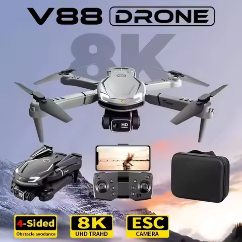 2026 New V88 Drone 8K GPS Professional HD Aerial Photography Dual Camera Folding Remote Control Airc