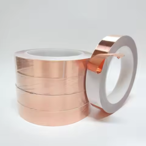 single Sided Conduct Copper Foil Tape EMI Mask Electromagnetic Shielding single side conductive copp