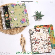 LUCKYSTOREGOODS Calendar 2026, Agenda Jan.2026 - Dec.2026 2026 Planner,  Monthly Tabs Weekly and Mon