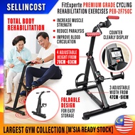 FitExperte SellinCost Foldable 2in1 Rehabilitation Bicycle Mini Exercise Bike Mobility Cycle Physiotherapy Fitness Bicycle Home Pedal Bike Exercise Elderly Indoor Equipment Home Cycling Arm Leg Feet Basikal Orang Tua Basikal Terapi PEB-2F500 PEB-2F750