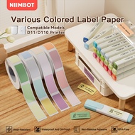 NIIMBOT D11/D101/D110 Color label waterproof paper name sticker DIY label printing sticker