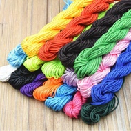 NEW 12 meters/roll 1.5mm Nylon Cord Macrame Rattail Braided Knot Beading String Jewelry DIY Findings