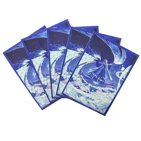 Lorcana Elsa Let It Go Card Sleeve Standard Size Trading Card Protectors Transparent Sleeve for MTG/