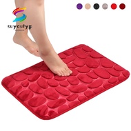 SUYOUMY 40*60cm Bath Mat Feet Pad Pebbles Floor Bathtub Doormat