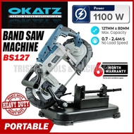 Okatz 5" /1100W Portable Band Saw | Wood & Metal Cutting Machine | Mesin Bandsaw Potong Kayu & Alumi