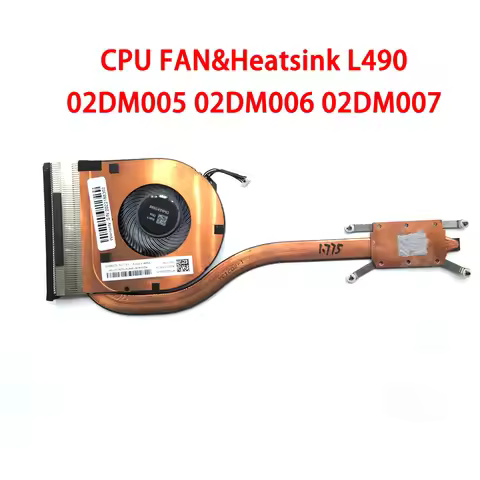 Laptop CPU FAN&Heatsink For Lenovo For ThinkPad L490 FL490 02DM005 02DM006 02DM007 BAZC0706R5M Y004 