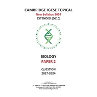 「New」 IGCSE Biology (0610) Topical 2017-2024