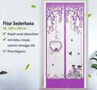 Tirai magnet anti nyamuk pintu kamar loyal Bosque murah