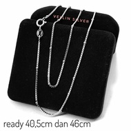 Jedar Silver Necklace 925 Genuine White Gold Plated - Italian Jedar Silver Necklace Authentic 925
