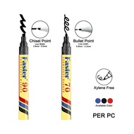 Faster Permanent Marker Pen - Bullet Point 70 (M-F-70) / Chisel Point 90 (M-F-90)