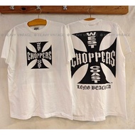 WEST COAST CHOPPERS Long Beach White Cloth vintage shirt Harley heavy