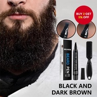 Eelhoe Beard Pen Waterproof Moustache Pen Sweat Resistant Beard Refill Pen Kit