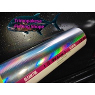 GLEAM Foil Hologram Transfer Foil Small Scale Motif Hot Stamping Metal Jig Lure