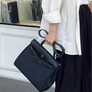 Hermes Herbag 31 黑色皮革 （附黑白替換袋）