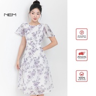 [ Genuine ] High-end designer women's dress NEM Fashion 40822