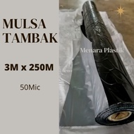 Plastik Mulsa Tambak Ukuran 3M x 250M Tebal 50