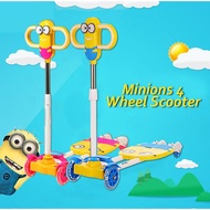 SnG Minions 4 Wheels Pink Scooter