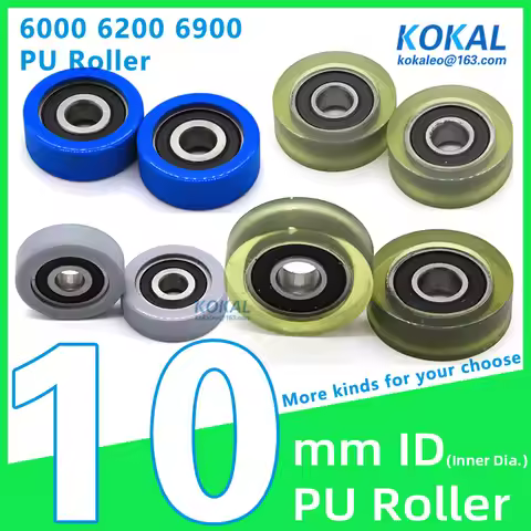 [PUd10] 1PCS TPU 6000RS 6200 ball bearing cash counting machine sliding drawer roller wheels OD 30/3