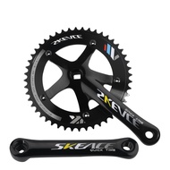 SKEACE 144mm BCD Track Fixie Bike Crankset 48T 165mm SKE Anodized Surface Square Hole Racing Crankse