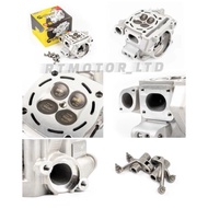 Y15ZR LC135 FZ150 FASSTEK RACING CYLINDER HEAD V3 28/25 OVAL PRO-X HEAD WITH VALVE AND ARM