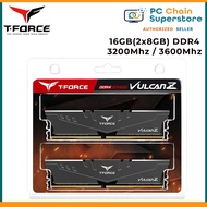 Team Group T-Force Vulcan Z 16GB (8GBx2) / 32GB(2x16GB) 3200mhz CL16 / 3600Mhz CL18 DDR4 DIMM Gaming