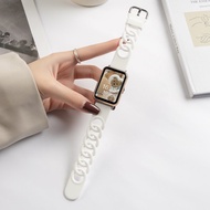 สายสำรองสำหรับ Huawei Watch FIT 3 / Redmi Watch 4 / Xiaomi Mi Band 8Pro / Samsung Galaxy Fit 3 / Huawei Watch FIT 2 / Huawei Watch Fit FitNew สายนาฬิกาซิลิโคนสร้อยข้อมือสำหรับอุปกรณ์เสริม