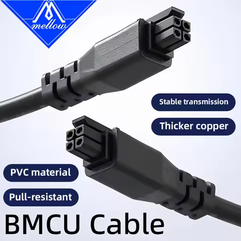 Mellow 1 Meters Premium BMCU 4-pin Extension Cable For Bambu Lab AMS A1 Mini 3D Printers AMS BMCU 37