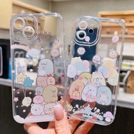 Sumikko Gurashi Phone Case For iPhone 16 Pro Max 15 Pro Max 14 Pro Max Plus Soft TPU Phone Back Cove