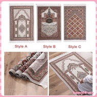 [HomyldfMY] Carpet Rectangle Traditional Pattern 70x108cm/27.6"x42.5" Ethnic Portable Eid Rugs Tassel Decor Prayer Rug